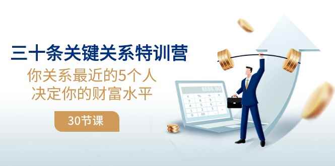 三十条关键关系特训营:你关系最近的5个人决定你的财富水平 三十条关键关系特训营:你关系最近的5个人决定你的财富水平