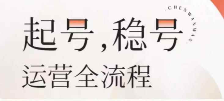 婉婉-起号稳号运营全流程,解决从小白到进阶所有运营知识,帮助解决账号所有运营难题