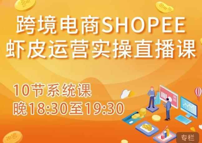 跨境电商Shopee虾皮运营实操直播课,从零开始学,入门到精通(10节系统课)
