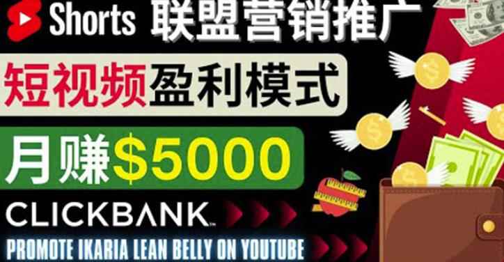 通过Youtube Shorts推广联盟营销商品,月赚5000美元方法和技巧