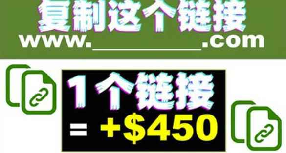 复制链接赚美元，一个链接可赚450+，利用链接点击即可赚钱的项目【视频教程】