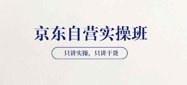 【京东自营实操班】只讲实操,只讲干货(28小时课程-共2期)价值4980