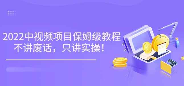小淘7月收费项目《2022玩赚中视频保姆级教程》不讲废话，只讲实操（10节课)