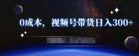 零基础视频号带货赚钱项目,0成本0门槛轻松日入300+【视频教程】