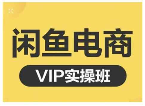 鱼客·闲鱼电商零基础入门到进阶VIP实战课程,帮助你掌握闲鱼电商所需的各项技能