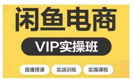 2021闲鱼副业月入过万进阶课程,掌握闲鱼电商所需的各项技能【视频课程】