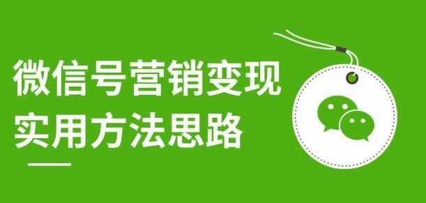 微信号营销变现实用方法思路,朋友圈刷屏裂变(共12节)价值199元