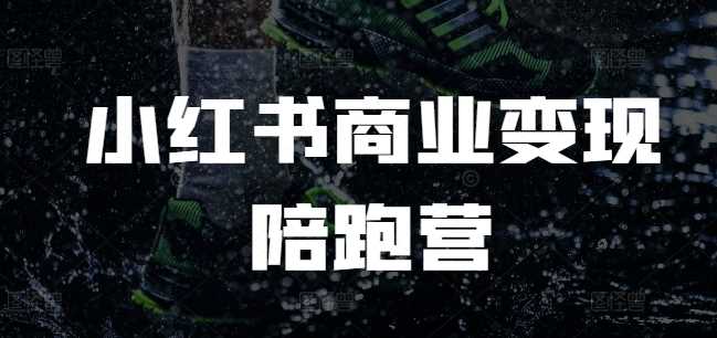 小红书商业变现陪跑营,小红书电商教程