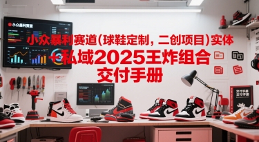 小众暴利赛道(球鞋定制，二创项目)实体+私域2025王炸组合  交付手册