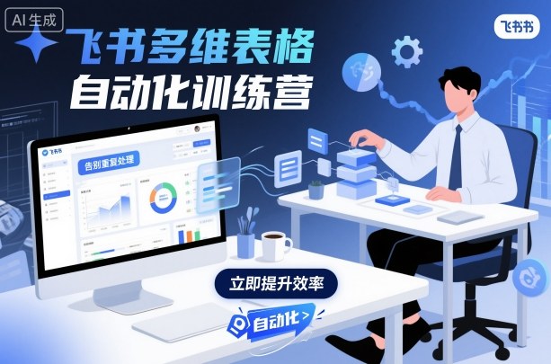 飞书多维表格自动化训练营,手把手教你告别重复处理,用多维表格开启高效办公新模式