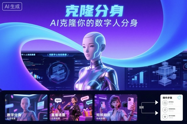 AI数字人认知实操课，克隆你的数字人分身