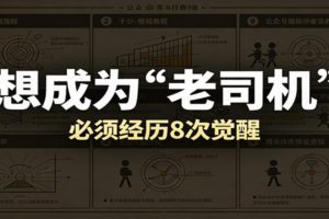 某公众号付费文章：想成为“老司机”，必须经历8次觉醒