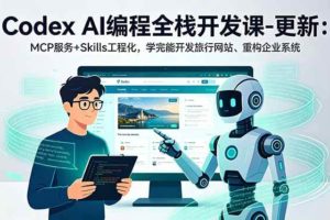（18858期）Codex AI编程全栈开发课-更新：MCP服务+Skills工程化，学完能开发旅行网站、重构企业系统