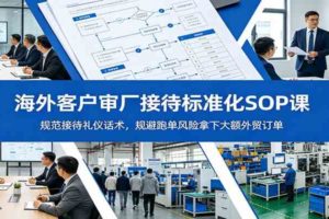 海外客户审厂接待标准化SOP课：规范接待礼仪话术，规避跑单风险拿下大额外贸订单